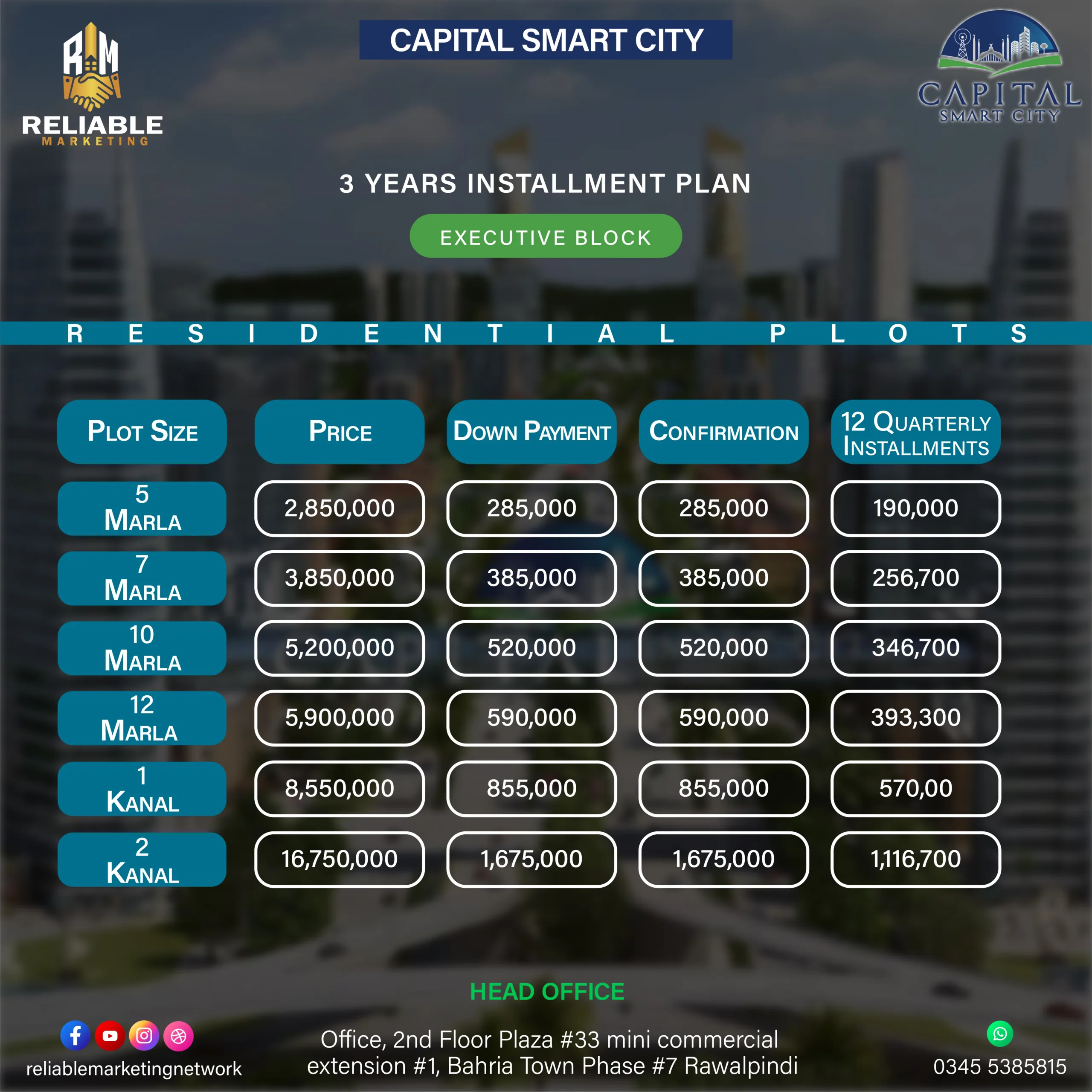smart city-Executive Block Commercial